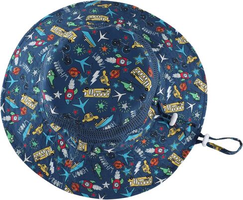 Home Prefer UPF50+ Wide Brim Sun Hat Boys Girls Sun Protection Hat Zoo Beach Swim Safari Bucket Hat for Baby Toddler Kid in Kuwait