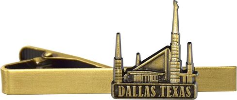 Dallas Texas Antique Gold Temple Tieclip by Ringmasters in Kuwait
