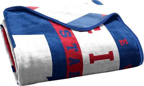Northwest NFL New York Giants Unisex-Adult Raschel Throw Blanket, 60" x 80", 12th Man in Saudi Arabia