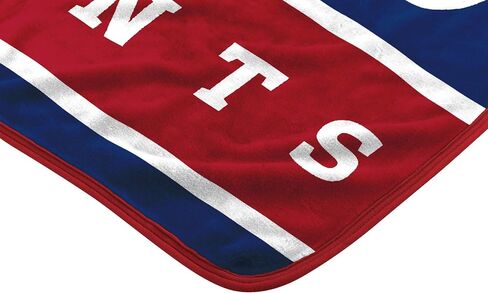 Northwest NFL New York Giants Unisex-Adult Raschel Throw Blanket, 60" x 80", 12th Man in Saudi Arabia
