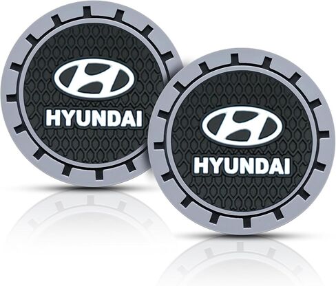 أغطية جذعية صمام إطار السيارة مع قواعد حامل أكواب السيارة، لسلسلة Hyundai Sonata Santa Fe Tucson من ملحقات السيارة - XD(6 قطع) in Kuwait