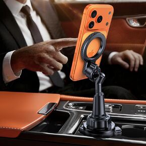 miracase for MagSafe Car Mount, [Strong Magnetic] 2026 Hands Free Phone Holders for Your Car, Universal Cup Holder Phone Holder for iPhone 17 16 15 14 13 12 Pro Max, Samsung & More Smartphones in Saudi Arabia