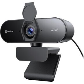N newline 4K Webcam for PC with PDAF Autofocus, Privacy Cover, Dual Microphones, 4K@30FPS & 1080P@60FPS, Auto Light Correction, Plug & Play USB Camera for Laptop, Mac & Desktop, Streaming in Saudi Arabia