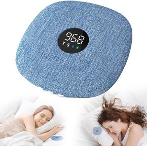Under Pillow Speaker for Sleeping, Dual Bone Conduction Pillow Speaker Bluetooth, LED Display, Two Listening Playback Modes, 955-Minute Timer Adjustment, 16 Hour Battery Life for Side Sleepers (Blue) in Saudi Arabia