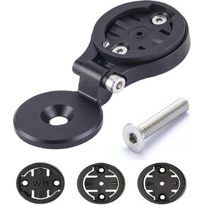 Bike Computer Mount for Garmin Edge Wahoo Elemnt Bryton Out Front Adjustable Bicycle Stem Mount (Black with stem Cap) in Saudi Arabia