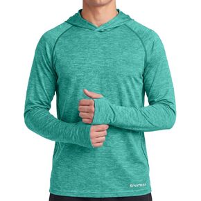 Riverruns UPF 50+ Fishing Hoodie with Neck Gaiter & Thumbholes, Breathable Quick-Dry Sun Protection Shirt for Outdoor in Kuwait