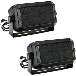 Rectangular External Communications Speaker/CB Radio Speaker for Ham Radio, External Scanners for All 3.5mm Audio Plug CB Radios and Mobile Radios (2 Pack) in Saudi Arabia