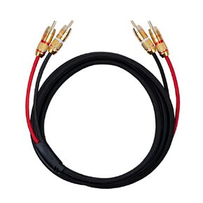 كابل فلوانس هاي فاي ستيريو RCA، 2 ذكر إلى 2 ذكر، موصلات مرمزة بالألوان مطلية بالذهب لمكبر الصوت، ومشغل الأقراص المضغوطة، والقرص الدوار، ومكبر الصوت، ووحدة تحكم الألعاب، والمسرح المنزلي، ونظام هاي فاي - 6 أقدام in Kuwait