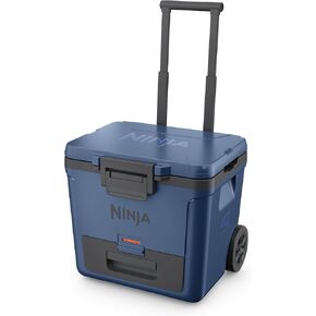 Ninja FrostVault 30qt Cooler with Wheels, Dry Storage, Lakeshore Blue | Ninja FrostVault's 30-qt capacity holds 48 cans, keeps food cool & dry, and rolls easily on all-terrain wheels in Saudi Arabia
