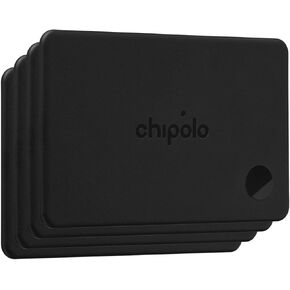 Chipolo Card – Rechargeable Wallet Tracker Card, Bluetooth Tracker (4 Pack) | Item Locator, Passport Finder Compatible with Apple Find My or Find Hub with Call Your Phone & Out of Range Alerts in Saudi Arabia