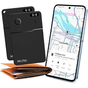 2026 Slim Wallet Tracker Card PRO, Only for Samsung SmartThing | 0.07in Ultra-Thin Credit, Wireless Charge,Samsung certified, 7 Day Location History, Waterproof, for Wallet Luggage Passport in Kuwait