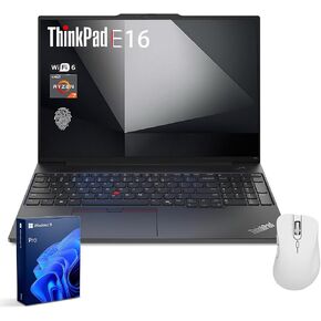 Lenovo ThinkPad E16 Gen 2 Business Laptop, 16" FHD+, AMD Ryzen 7 7735HS, 32GB DDR5 RAM, 1TB SSD, Fingerprint, Backlit Keyboard, HDMI, Wi-Fi 6, Windows 11 Pro, Black, w/Bundle in Saudi Arabia