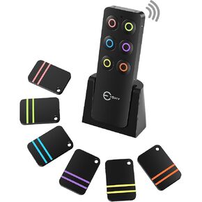 Esky Key Finder Locator with 85dB Noise Sound 6 Receivers Item Finder | Stick-on TV Remote Control Finder, Wallet Tracker Key Finders for Finding Keys,Phone, Glasses, Pet Remote Gift Idea in Saudi Arabia
