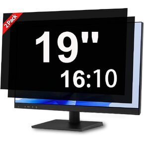 [2 Pack] 19 Inch Computer Monitor Privacy Screen, Anti Glare Filter | 19 Inch 16:10 Privacy Screen Protector With Anti-Glare Filter, Blue Light Filtering For Computer Monitors. in Saudi Arabia