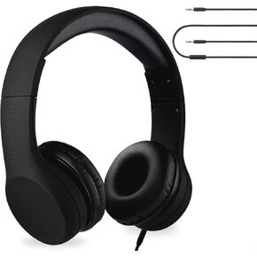 LilGadgets Connect+ Pro Wired Kids Headphones for School with Microphone, Volume Limiting Over-Ear Headset with Cord, SharePort Technology & SoftTouch Padding, Tie Dye Rainbow in Saudi Arabia