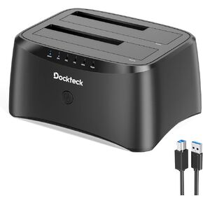USB 3.0 to SATA External Hard Drive Docking Station, dockteck 2.5/3.5 Inch SATA HDD & SSD 5Gbps Aluminum Docking Station, Support UASP in Kuwait