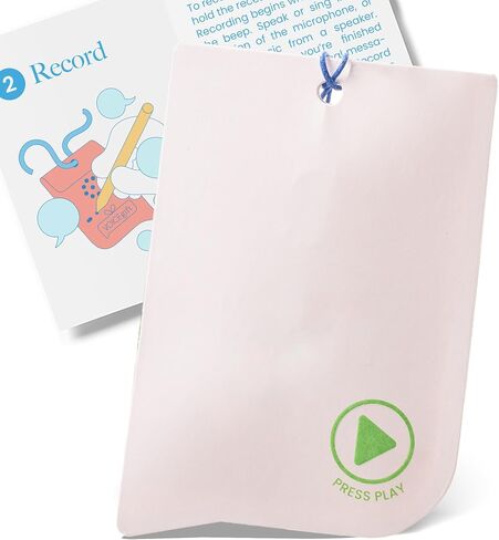VoiceGift Tag – 1 Pack Audio Greeting Tag with Voice Recorder, Multi-message Recordable Gift Card with Playback, Record Your Own Message Card for Birthdays, Holidays & Keepsakes in Saudi Arabia