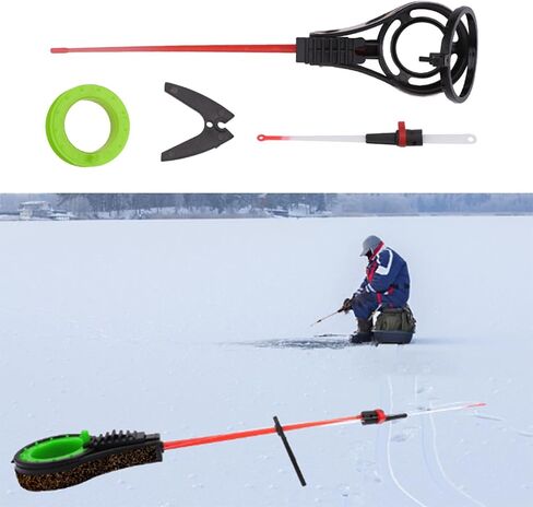 Compact Ice Fishing Rod, Detachable Winter Tip-up Jig, Lightweight Portable Sea Angling Rod, 41g in Saudi Arabia