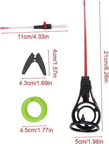 Compact Ice Fishing Rod, Detachable Winter Tip-up Jig, Lightweight Portable Sea Angling Rod, 41g in Saudi Arabia