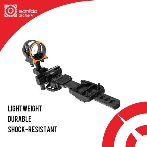 Sanlida Dragon 10 Advanced 3 Pin Hunting Bow Sight, Highly-Visible Micro-Adjustable Hunting Compound Bow Sight for Right Hand in Saudi Arabia