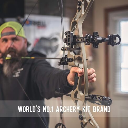 Sanlida Dragon 10 Advanced 3 Pin Hunting Bow Sight, Highly-Visible Micro-Adjustable Hunting Compound Bow Sight for Right Hand in Saudi Arabia
