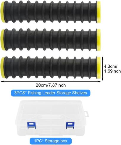 3Pcs Fishing Line Storage Organizer, Fish Leader Holder,Fishing Line Spooler Winder with 12 Slots, Winding Board Rigs Holder for Fishin g in Saudi Arabia