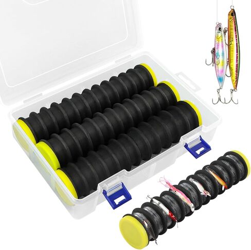 3Pcs Fishing Line Storage Organizer, Fish Leader Holder,Fishing Line Spooler Winder with 12 Slots, Winding Board Rigs Holder for Fishin g in Saudi Arabia