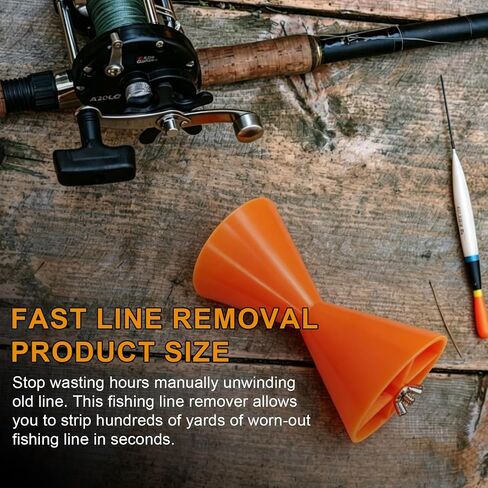 Fishing Line Remover Stripper, Drill-Powered Spool Unwinder Tool, Fast Line Stripping Cleaner for Freshwater & Saltwater Fishing Reels in Saudi Arabia