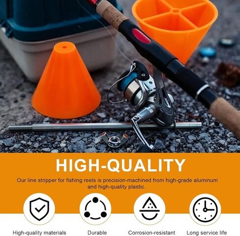 Fishing Line Remover Stripper, Drill-Powered Spool Unwinder Tool, Fast Line Stripping Cleaner for Freshwater & Saltwater Fishing Reels in Saudi Arabia