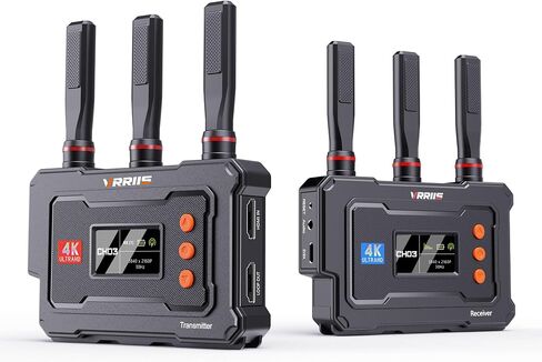 4K Wireless HDMI Transmitter and Receiver,20-Channel Adjustable,0.1s Latency,1500FT Wireless Video Transmitter and Receiver with UVC Out for Live Streaming in Saudi Arabia