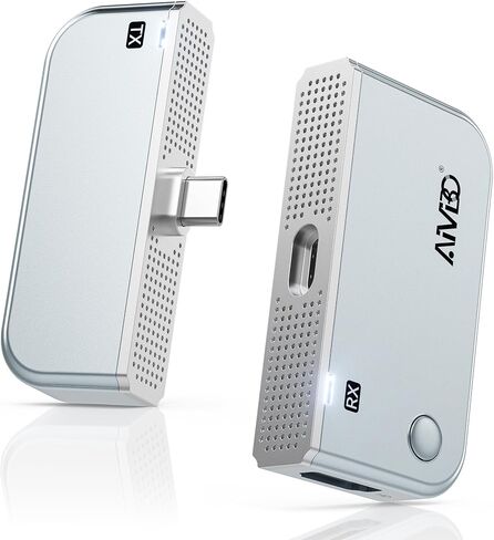 2027 Upgrade Type-C Wireless HDMI Transmitter and Receiver 4K, Plug & Play USB C HDMI Wireless Extender 328FT, 5.8G+2.4G Video Audio Cast from Phone/Tablet/Laptop/PC to HDTV/Monitor/Projector/TV Box in Saudi Arabia