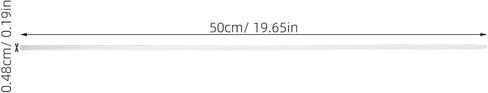 UKCOCO Rivet Tubes with Firm Bind Performance 100pcs for Binding Machines White Plastic 4.8x500mm Document Press Tubes for Office and High Volume Document Processing in Saudi Arabia
