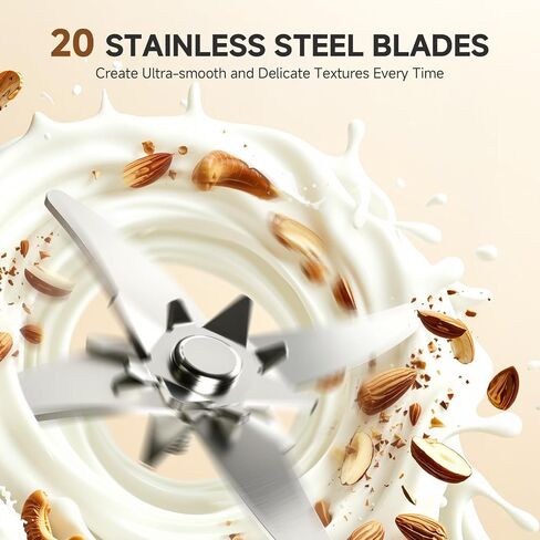 10-in-1 Nut Milk Maker Machine with Detachable Design, Noise Reduction | AMZCHEF 33.8oz soy milk maker with Self-Clean,12H Delay, Keep Warm,Homemade Plant-Based Milk, Oat, Soy for Family & Party in Saudi Arabia