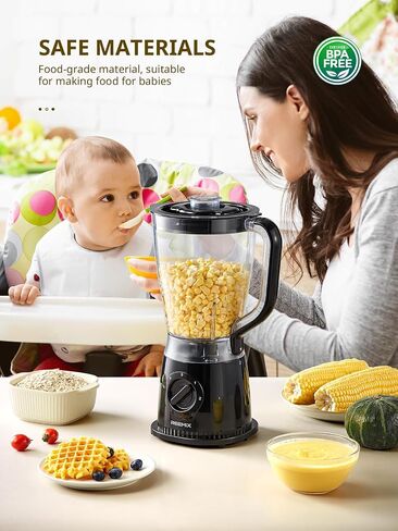 Reemix Blender, 50oz Countertop Blender | 2 Adjustable Speeds + Pulse, Dual Safety Locks, Dishwasher-Safe Pitcher for Smoothies, Crushing Ice & Family Meals in Saudi Arabia