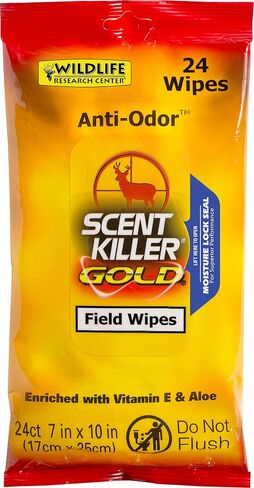 Wildlife Research Scent Killer Field Wipes (48 Pack), Gold (1295) in Saudi Arabia