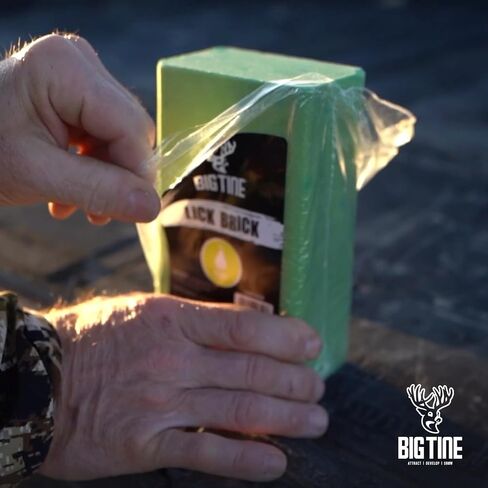 Big Tine Lick Brick, Pear Deer Lure, 1 Count, Long-Lasting Scent | A powerful, long-lasting deer attractant packed with the vitamins and minerals that keep deer coming back in Saudi Arabia