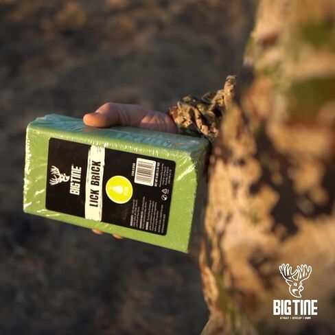 Big Tine Lick Brick, Pear Deer Lure, 1 Count, Long-Lasting Scent | A powerful, long-lasting deer attractant packed with the vitamins and minerals that keep deer coming back in Saudi Arabia
