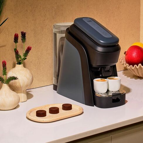 Lavazza Tabli Espresso Machine, works with 100% Coffee Tabs (Black) | Single-serve espresso system. Tabli 100% Coffee Tabs compatibility. Easily brew an espresso, lungo, or double shot. in Saudi Arabia