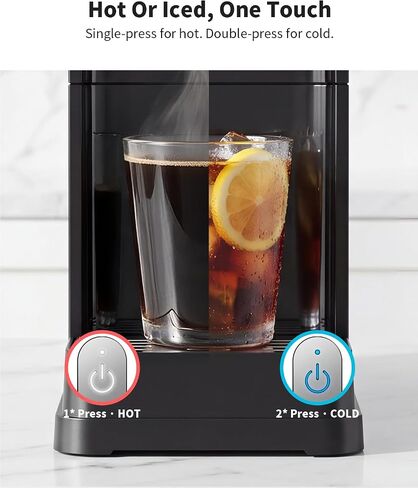 ماكينة صنع القهوة ذات الخدمة الواحدة، ساخنة ومثلجة لكبسولات وأرضيات K-cup | مشروب سريع، صغير الحجم ومحمول، أحجام مشروبات 6 إلى 14 أونصة، خزان مياه قابل للإزالة، للمنزل والمكتب والسفر والمركبات الترفيهية in Kuwait
