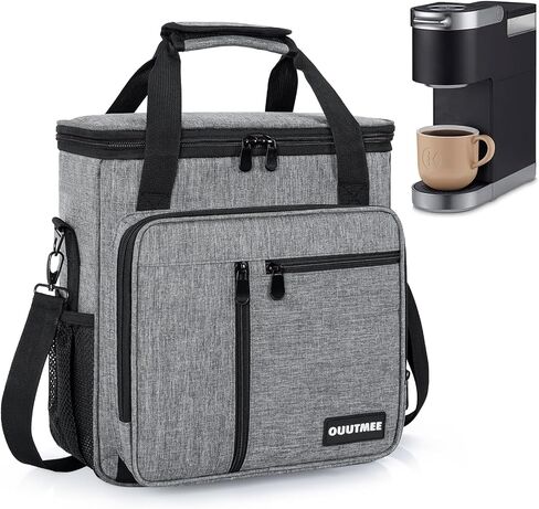 Coffee Maker Carrying Bag for Keurig K-Mini or K-Mini Plus | Single Serve Coffee Brewer Portable Storage Bag with Extra Pockets, Storage Tote Case with Multiple Pockets for K-Cup in Saudi Arabia