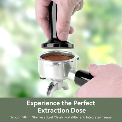 Gevi 58mm Commercial Espresso Machine|PID&NTC Temp Control with Steam Wand | Knob-type Operation;Budget under$200;Removable Water Tank;Include Necessary Accessories;Can Make Americanos;Easy to Clean in Saudi Arabia