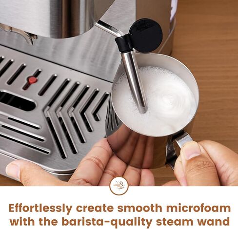 Gevi 20 Bar Espresso Machine, Programmable Coffee Maker with Milk Frother | Budget under$100; Removable Water Tank; Produce Good Crema; Include Necessary Accessories; Can Make Americanos; Easy to Clean in Saudi Arabia