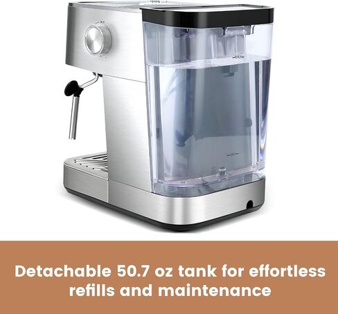 Gevi 20 Bar Espresso Machine, Programmable Coffee Maker with Milk Frother | Budget under$100; Removable Water Tank; Produce Good Crema; Include Necessary Accessories; Can Make Americanos; Easy to Clean in Saudi Arabia