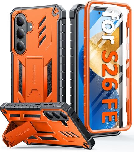 FNTCASE for Samsung Galaxy S26+ Plus Case, Rugged Kickstand, 2 Front Frames in Kuwait