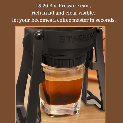 STARESSO Plus Portable Coffee Maker & 53mm Bottomless Portafilter in Saudi Arabia