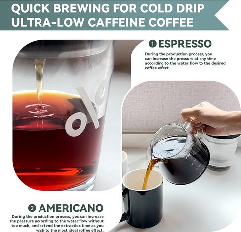 French Press Coffee Maker, Manual Non-Electric Brewer with Heat-Resistant 0.6L (24oz) Glass Carafe, BPA-Free Plastic Components for Home & Office, Brown in Saudi Arabia