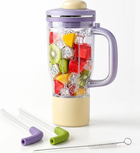 Replacement Tumbler Compatible with Ninja Blend BOSS, 26oz Ninja Blender Smoothie & Frozen Drinks Extra Cups Travel Tumbler with Leakproof Lid Chug Spout Blue in Saudi Arabia