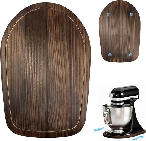 Bamboo Mixer Slider Compatible with KitchenAid 5-8 Qt Bowl Lift Stand Mixer, Appliance Sliding Mat Accessories and Attachments for Kitchen Aid, Countertop Moving Tray in Saudi Arabia