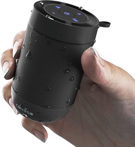 comiso Bluetooth Speaker, Portable Speaker Support TF Card, IP65 Waterproof | Small Speaker with Hands-Free Call, Crystal Clear Sound, Robust Bass, Mini Size for Travel, Kitchen, Office,Gift for All Ages in Saudi Arabia