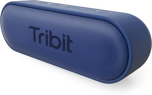 Tribit XSound Go Portable Bluetooth Speaker, 16W, 24H Playtime, Black | IPX7 Waterproof, Custom EQ, XBass, BT5.3, Wireless, Loud Sound, TWS Pairing, Type-C, Outdoor, Home, Travel, Beach, Shower in Saudi Arabia
